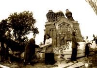 Увеличить - Восстановление Свято-Введенского монастыря, 1991 г.